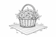 Flower Basket Bundle, an Illustration by musafir_fashion (Thumbnail 2 of 9)