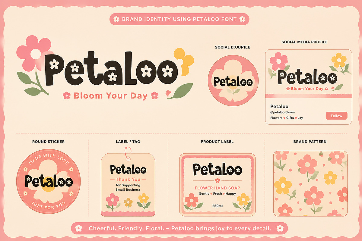 Petaloo, a Script Font by Wow Magic (Photo 4 of 5)