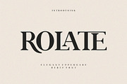 ROLATE Ligature Serif Typeface, a Serif Font by Alfinart (Thumbnail 1 of 10)