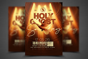 Holy Ghost Service Flyer Template, a Social Media Template by church flyer templates (Thumbnail 1 of 8)