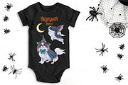 Halloween Japanese Chins Clipart, an Illustration by MariaOrtegaDigitals (Thumbnail 5 of 6)