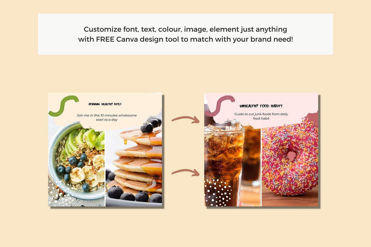 Nutrition Coach Instagram Templates, a Social Media Template by Deepa Template Studio (Photo 13 of 14)