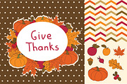 Vector Autumn set of patterns., a Pattern Graphic by Little A (Aigul) (Thumbnail 1 of 3)