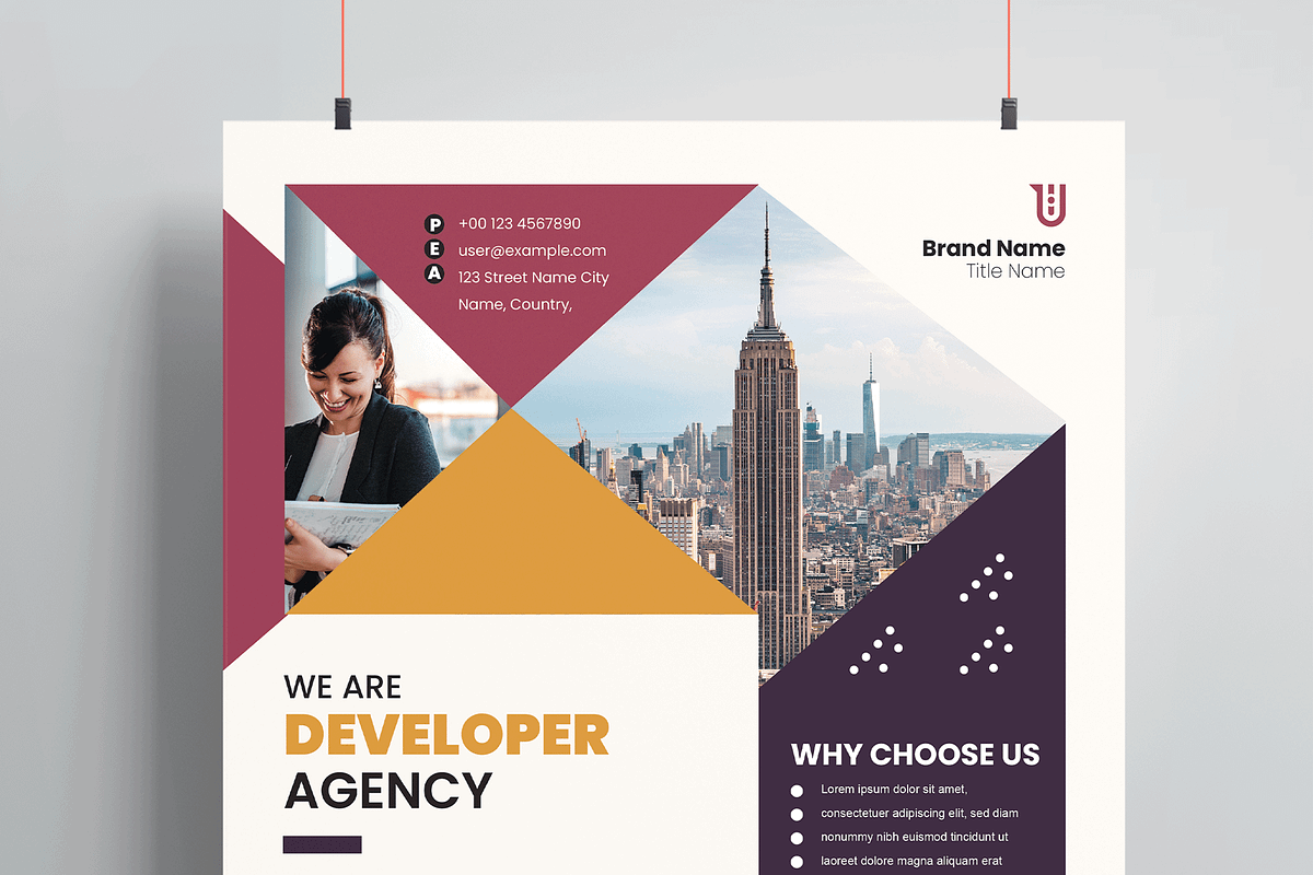 Corporate Flyer Layout, a Flyer Template by MightyDesign (Photo 2 of 8)