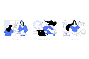 Fortune telling isolated cartoon, a Person Illustration by Visual Generation
