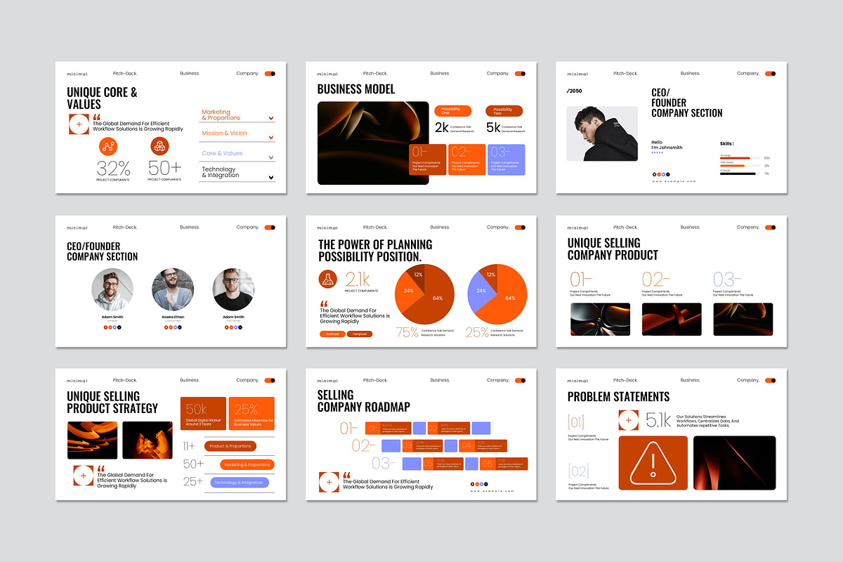 Minimal Pitch-Deck Presentation, a Presentation Template by Slide-Agency (Photo 7 of 8)