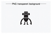 Humanoid and Droid Robot Glyph Icons, an Icon by Designfour (Thumbnail 6 of 7)