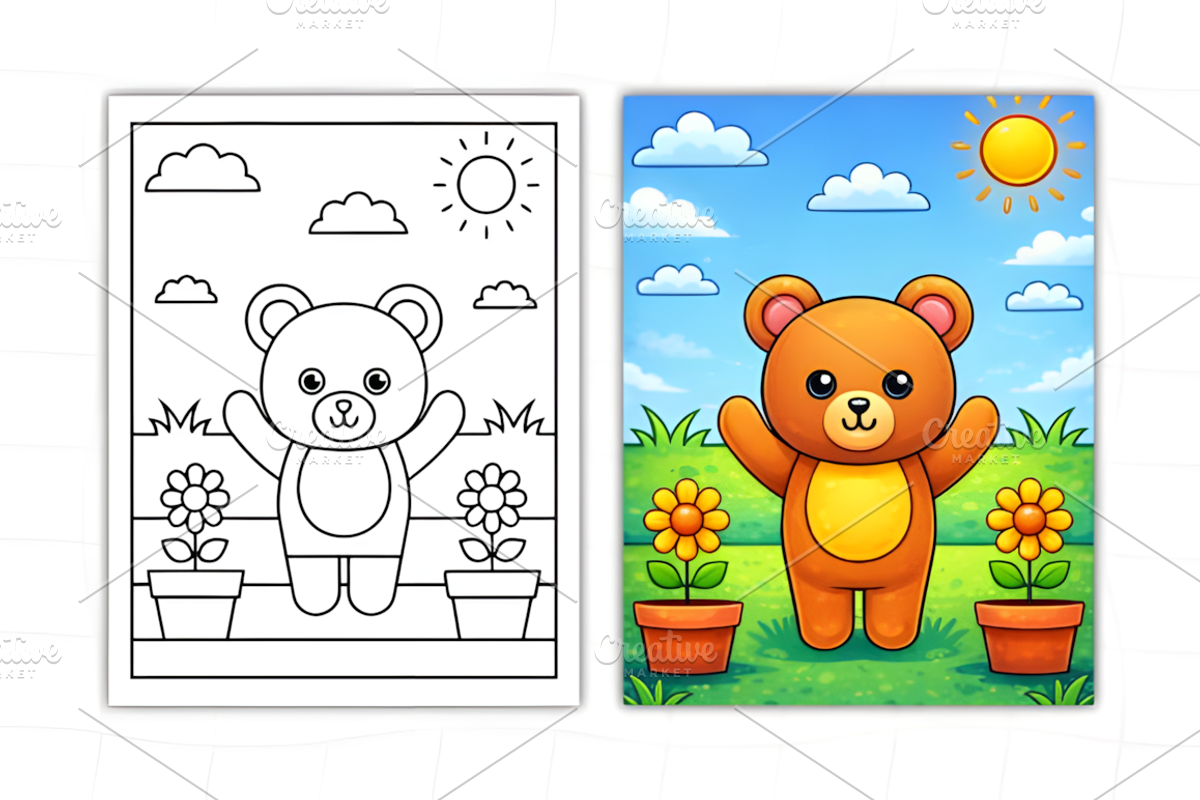 Adorable Cozy Bear Cute & Comfy, an Animal Illustration by Ink Gallery (Photo 8 of 9)