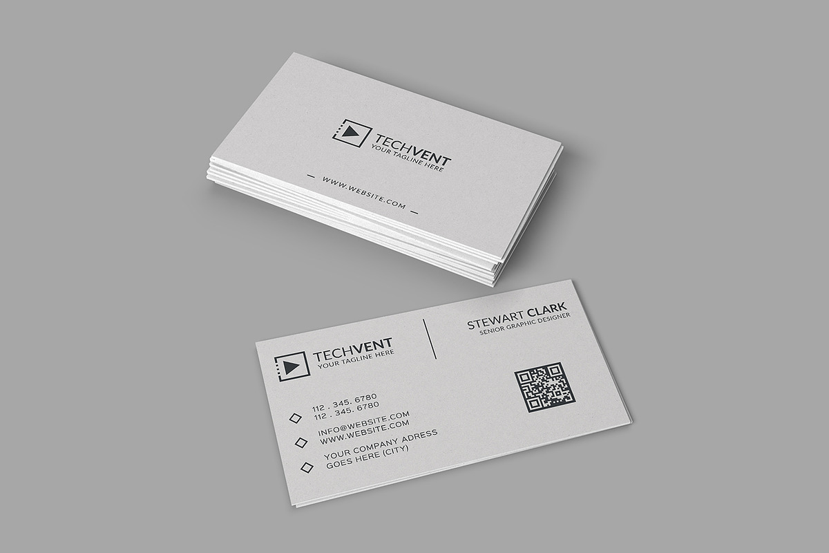 Gray Minimal Business Card, a Business Card Template by Shahjhan (Photo 4 of 5)