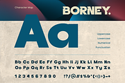Borney, a Sans Serif Font by Burntilldead (Thumbnail 3 of 13)