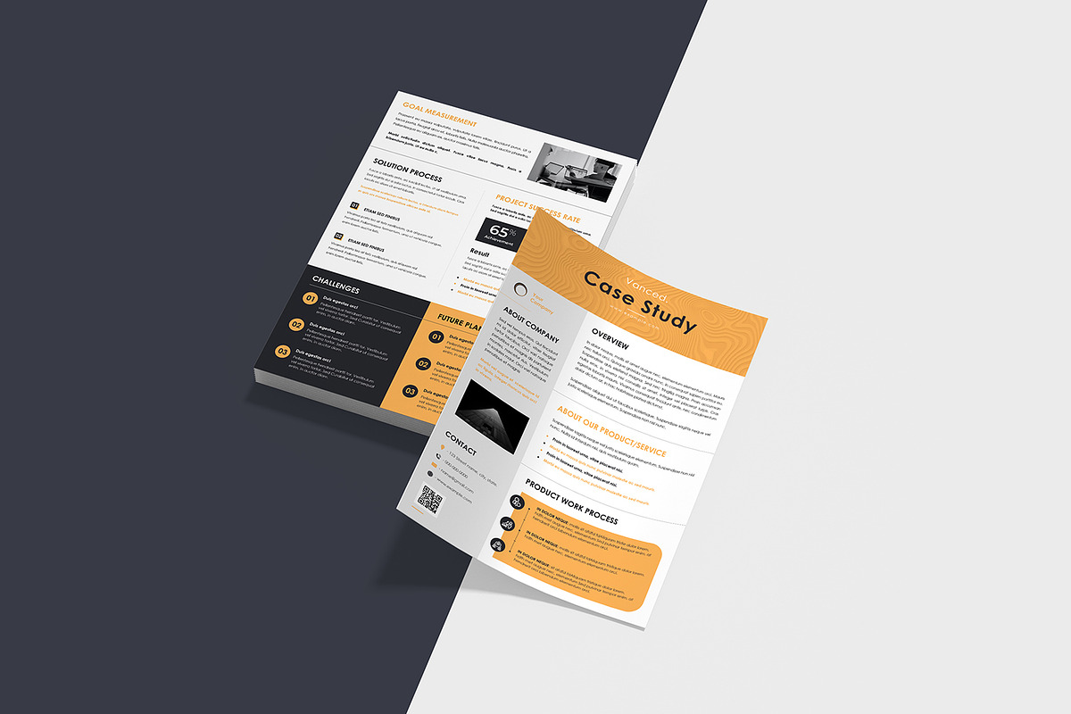 Case Study Design Template, a Flyer Template by crazyOWL (Photo 3 of 3)