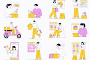 Shopping Illustration Pack, a Technology Illustration by orenjidesign (Thumbnail 7 of 8)