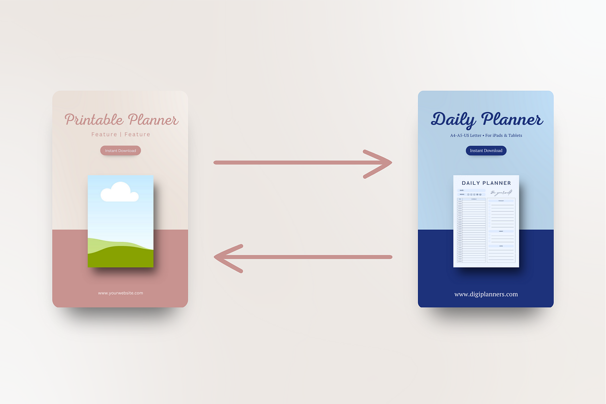Digital Product Pinterest Templates, a Social Media Template by The Chaos Project (Photo 4 of 10)