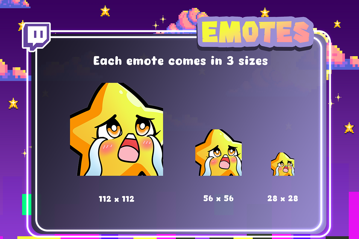 Star Twitch Emotes, an Emoji Icon by Pixel Picasso Studio (Photo 2 of 4)