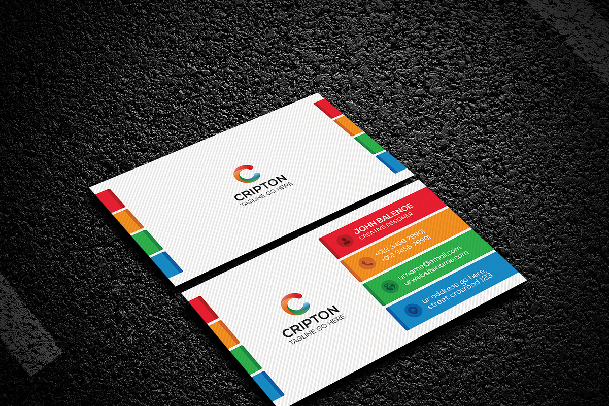 Colorful Business Card, a Business Card Template by Creative_Arts (Photo 3 of 4)