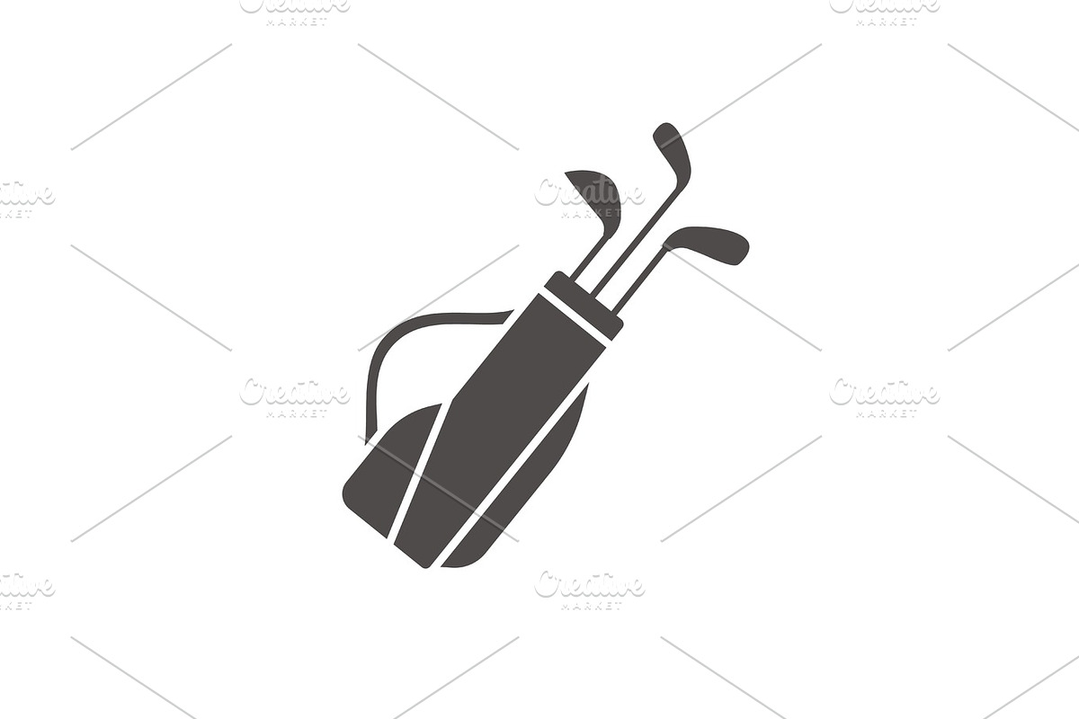 Golf bag with clubs icon, an Object Graphic by IMG Visuals