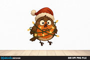 Christmas Robin Bird PNG, an Illustration by Watercolor design (Thumbnail 6 of 6)