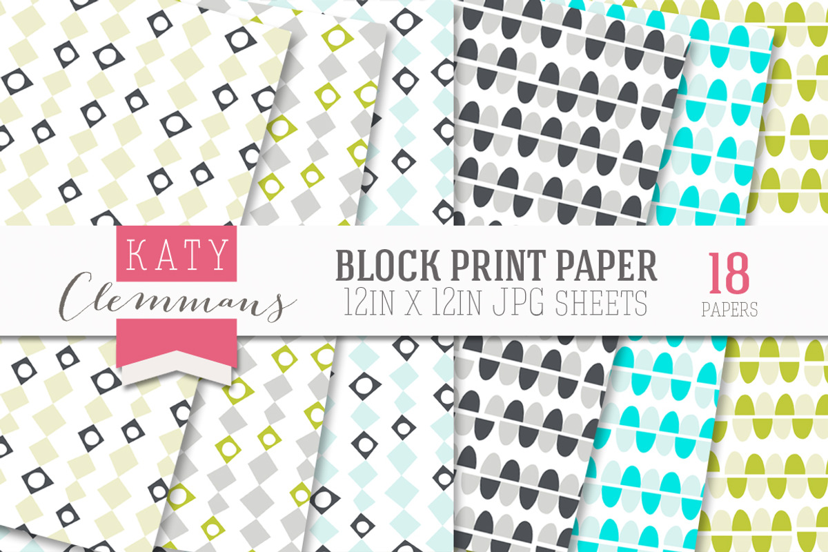 Block Print Papers preview 3