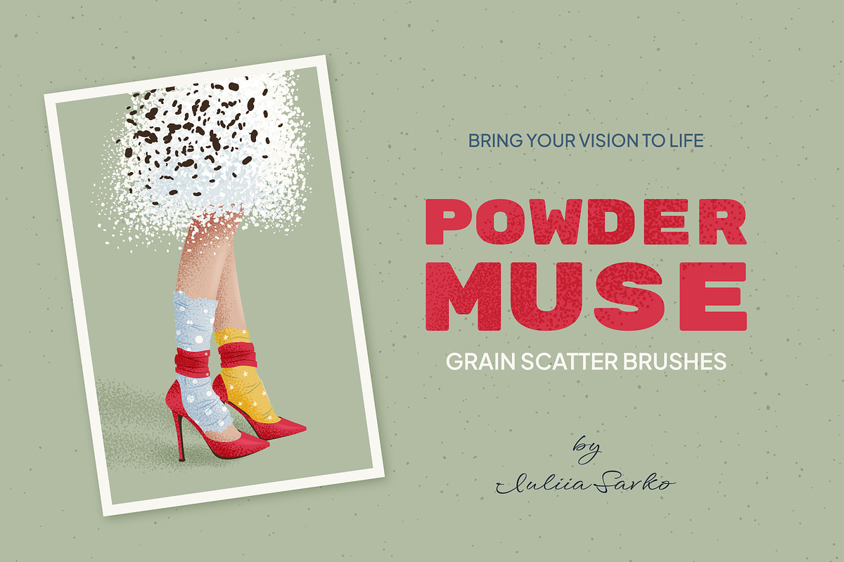 POWDER MUSE: illustrator brushes, a Brush Add-On by IuliiaSavko (Photo 9 of 9)