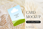 Card Mockup 5x7 Online Edit Canva, a Product Mockup by PawMockups 2 (Thumbnail 1 of 8)