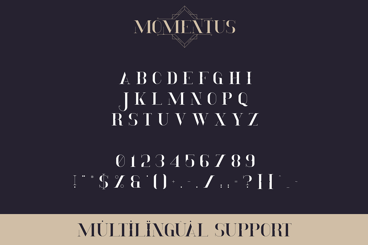 Momentus serif font + Extras preview 8