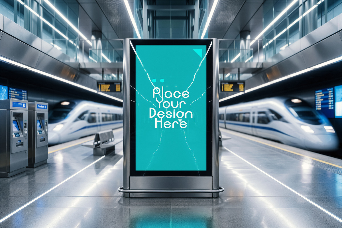 Underground Subway Billboard Display, an Advertising Mockup by smishura (Photo 3 of 3)