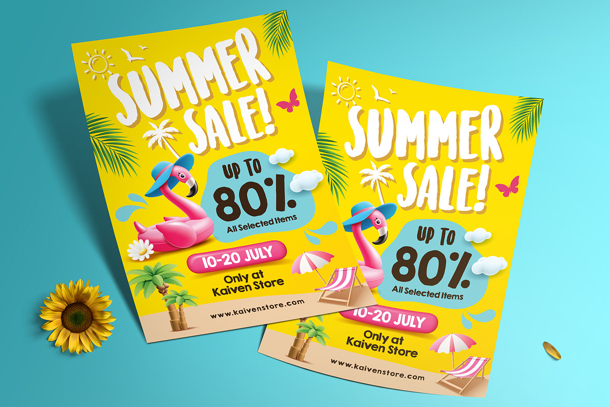 Summer Sale Flyer, a Flyer Template by Aarley Kaiven (Photo 2 of 3)