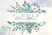 Watercolor herbs collection, an Illustration by Molly art (Thumbnail 1 of 13)
