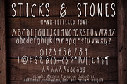 Sticks & Stones, a Handwritten Font by Alexis Gentry (Thumbnail 2 of 5)