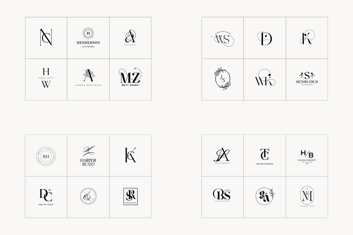 Monogram Logo Kit Bundle, a Branding & Logo Template by Studio Kumo (Photo 4 of 14)