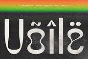 CS Grompy – Psychedelic Font, a Sans Serif Font by Craft Supply Co. (Thumbnail 7 of 8)