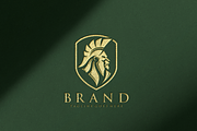 Golden Spartan Lion Crest Logo, a Branding & Logo Template by VectorCrow (Thumbnail 5 of 6)
