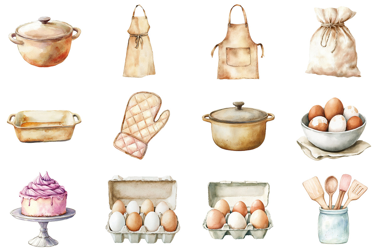 Neutral Baking Clipart, an Illustration by CitraGraphics (Photo 4 of 5)