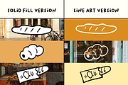 140+ Bread & Bakery Hand-Drawn Set, a Food Illustration by The Journey Atelier (Thumbnail 4 of 20)