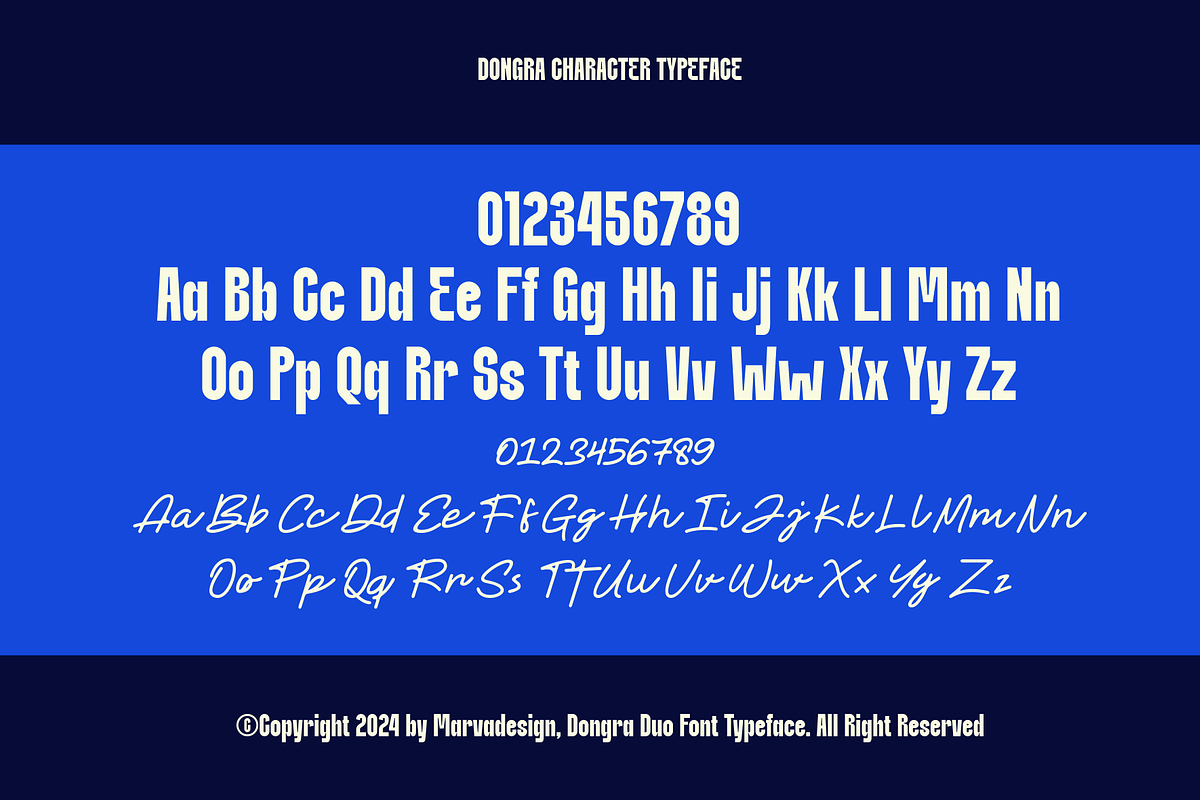 Dongra - Duo Font, a Script Font by Marvadesign (Photo 6 of 8)