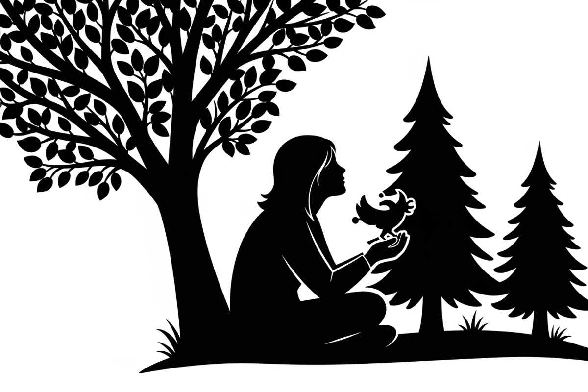 peaceful moment silhouette, an Illustration by Amazin_art (Photo 29 of 46)