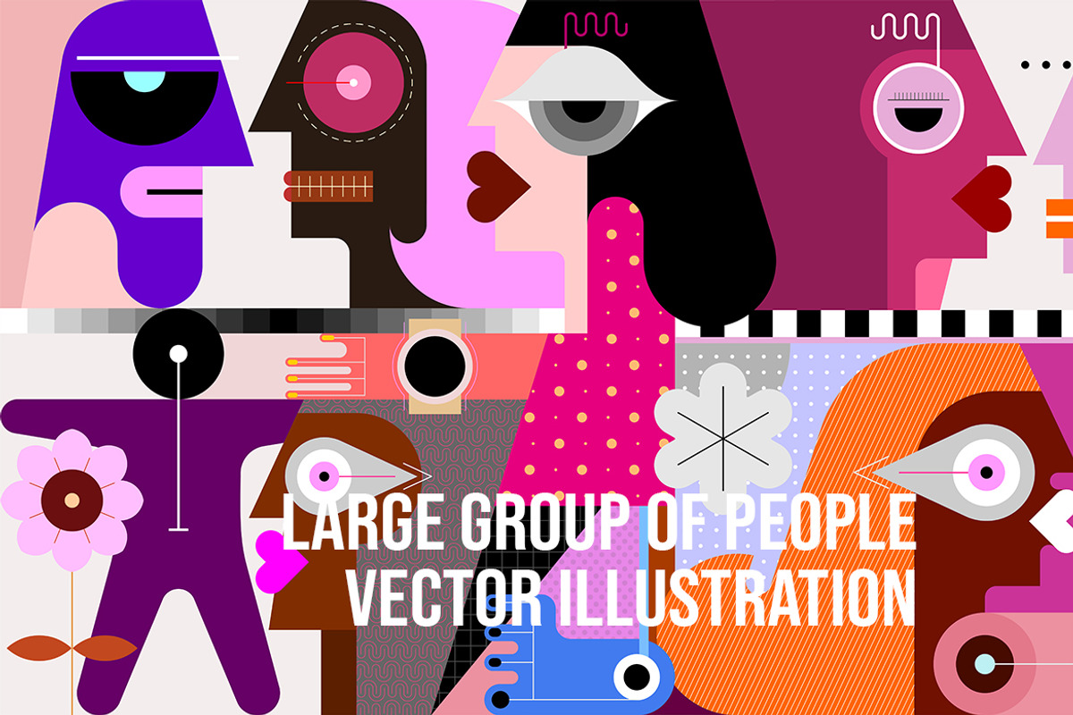 Group Of People Vector Illustration, a Person Illustration by danjazzia (Photo 1 of 2)