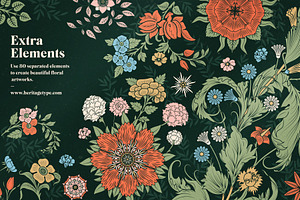 Floral Seamless Patterns Set