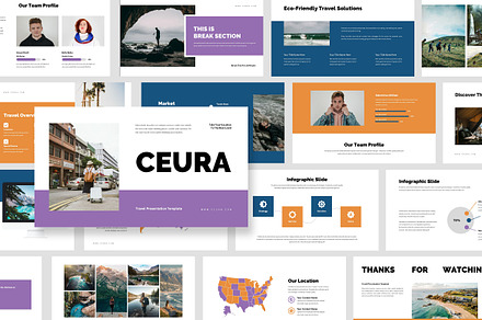Ceura : Travel Google Slides, a Presentation Template by Punkl Camp