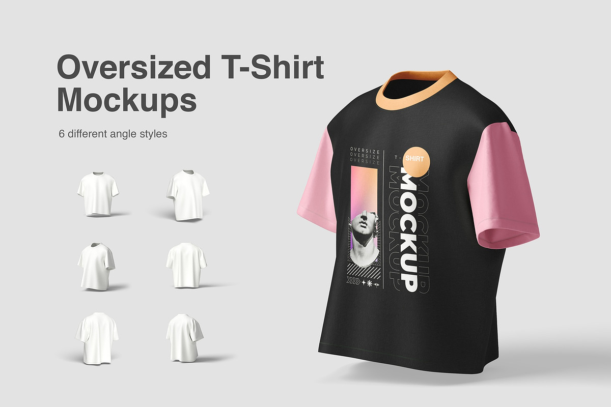 Oversize T-Shirt Mockup, a Shirt Mockup by graphiccrew (Photo 1 of 11)