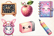 Cute Glitter Back to School Clipart, an Illustration by Rose Art (Thumbnail 3 of 7)