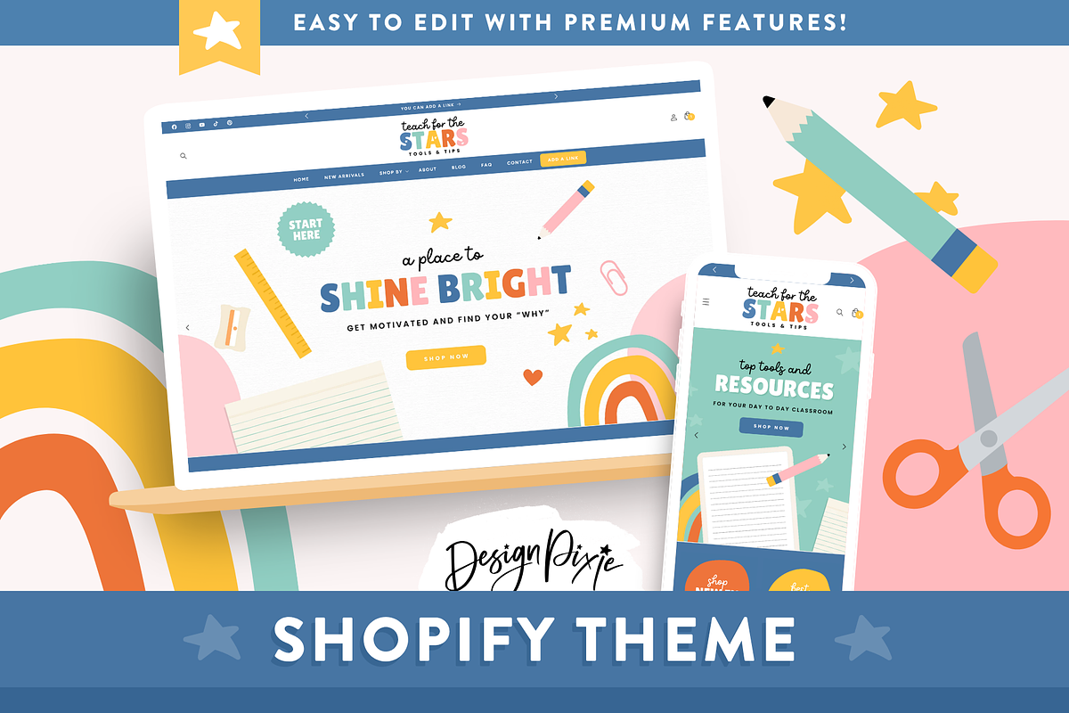 Teacher Shopify Theme, a Shopify Template by Design Pixie (Photo 10 of 10)
