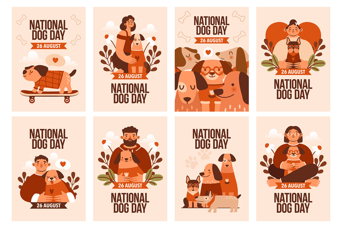 National Dog Day. Adopt a dog!, an Animal Illustration by Renberrry.Store (Photo 2 of 12)