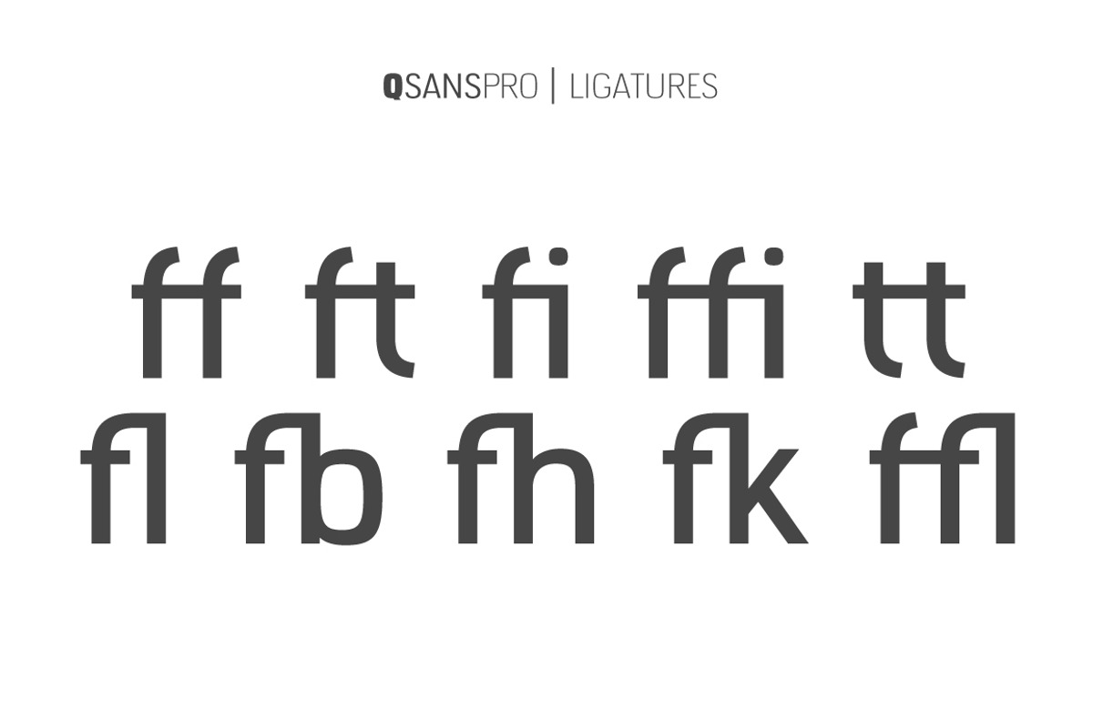 Q SANS PRO font family preview 5