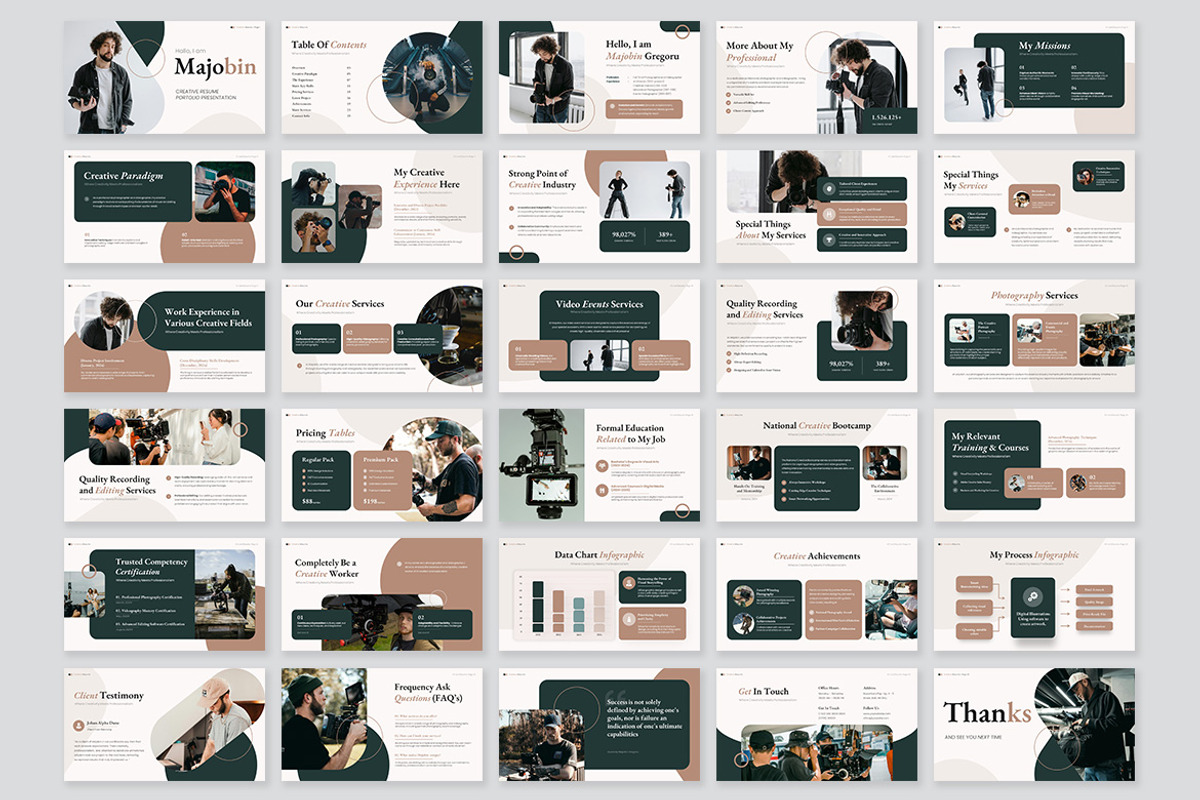 Majobin Creative CV Resume GSL, a Presentation Template by kerismaker (Photo 10 of 10)