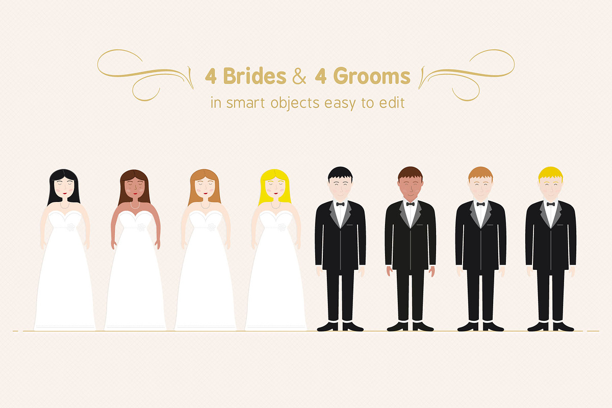 Cute Wedding and Invitation Card V02, an Invitation Template by Sargatal (Photo 3 of 4)