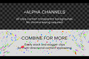 Confetti Cannon Video Overlay Pack, a Background Graphic by Enchanted Studios (Thumbnail 3 of 5)