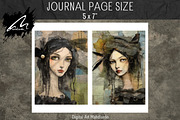 Whimsical Girl and Bird, Mixed Media, a Person Illustration by Digital Art Mahdiseño (Thumbnail 4 of 9)