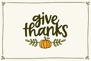 Forever Grateful Font & Doodles