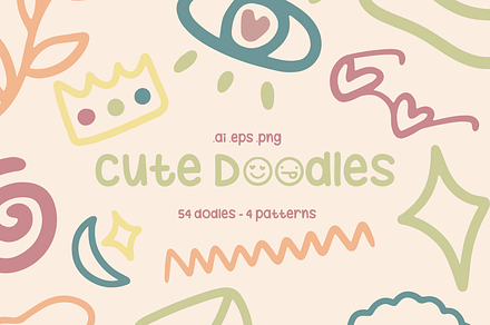 Cute Doodles: Elements and Patterns
